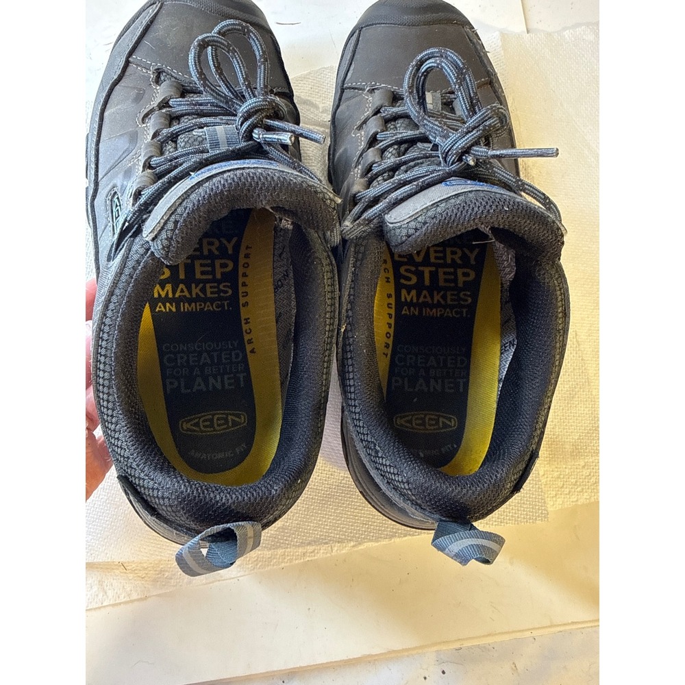 Keen Targhee III Waterproof Hiking Shoes Mens 10 Gray Black Low Trail 1017785 - Picture 9 of 12